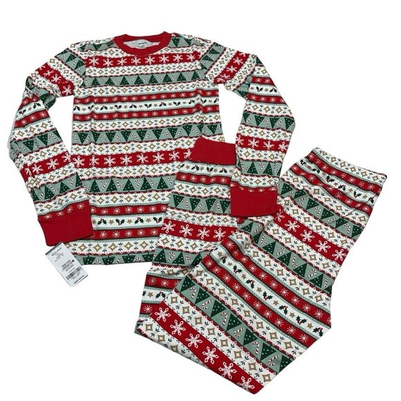 Carters‎ Pajamas Set Adult S 2 Piece Holiday Trees Christmas Snug Fit Cotton - Picture 1 of 11